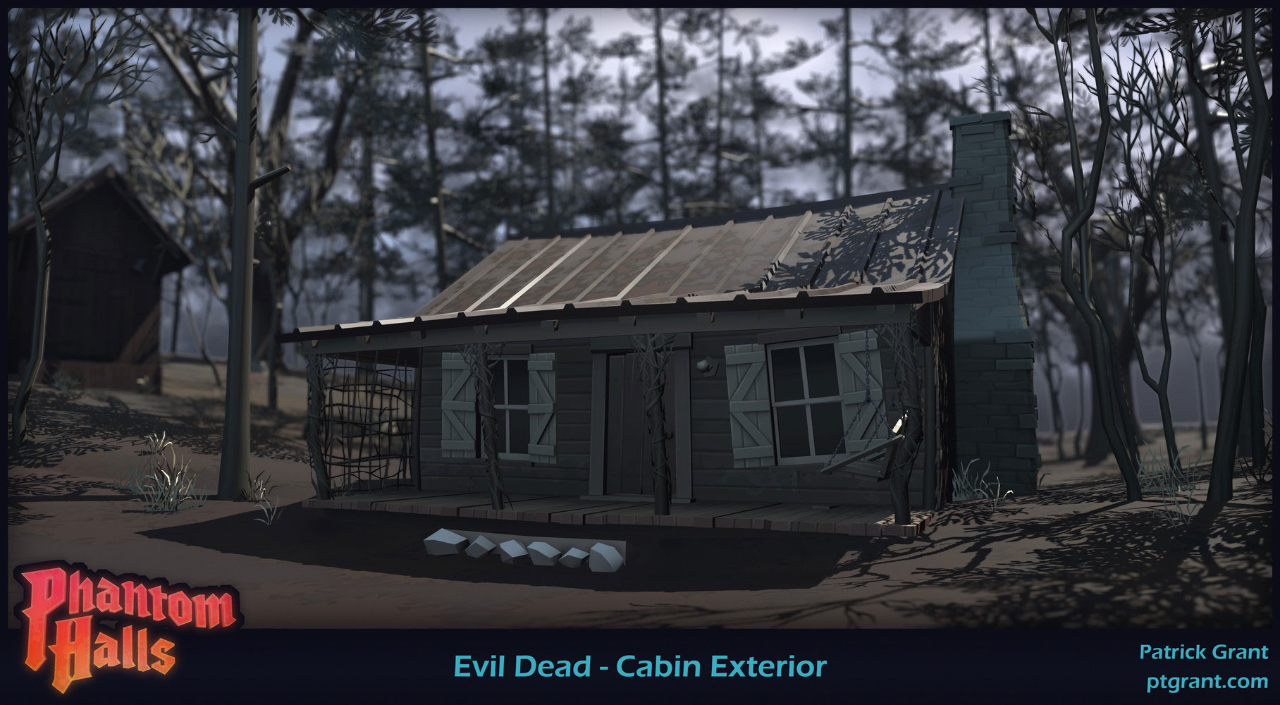 Evil Dead Cabin 3D Render by Patrick Grant